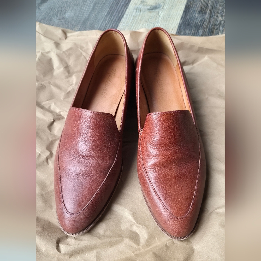 Madewell Tan Frances Leather Loafer